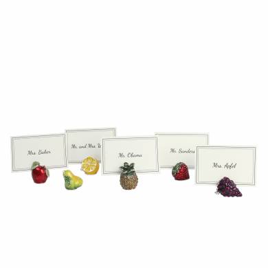 Assorted Fruit Place Card Holders Set Assorted Fruit Place Card Holders Set
