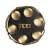 Black & Gold Marble Seder Plate