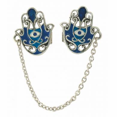 Evil Eye Hamsa Tallit Clips