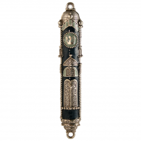 Synagogue Mezuzah - Blue