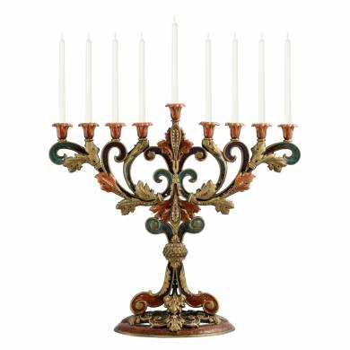 Victorian Menorah - Brass 1