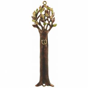 Tree Seasons Mezuzah - Brown