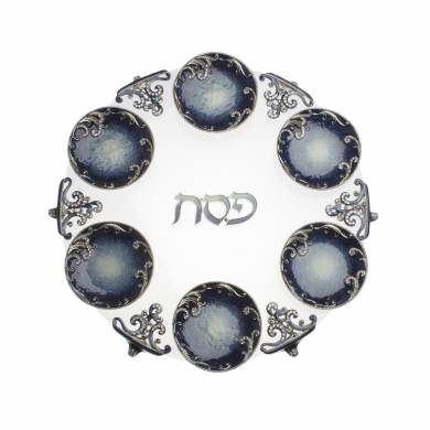 Exodus Seder Plate - Blue