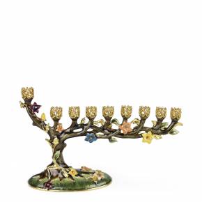 Bonsai Tree Menorah - Gold