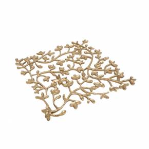 Wild Flower Gold Square Trivet hover