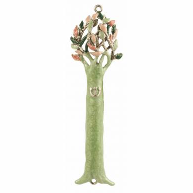 Tree Seasons Mezuzah - Pastel Green Tree Seasons Mezuzah - Pastel Green