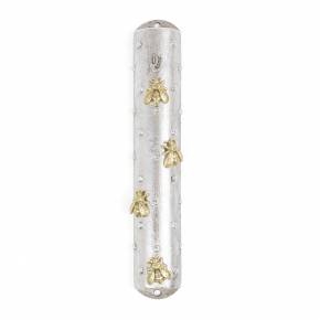 Bumble Bee Mezuzah - Silver