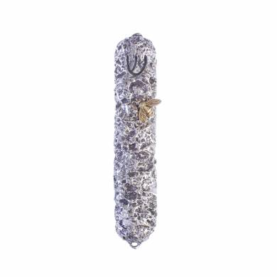 Honey Bee Mezuzah - Silver