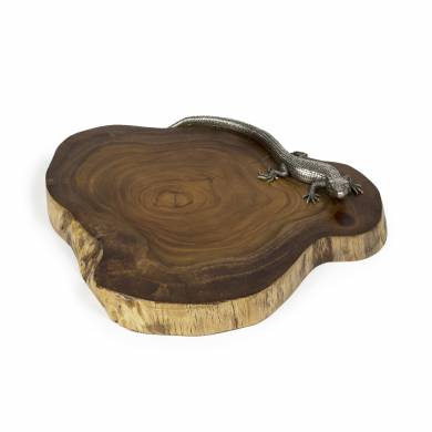 Lizard Teak Wood Cheese Board